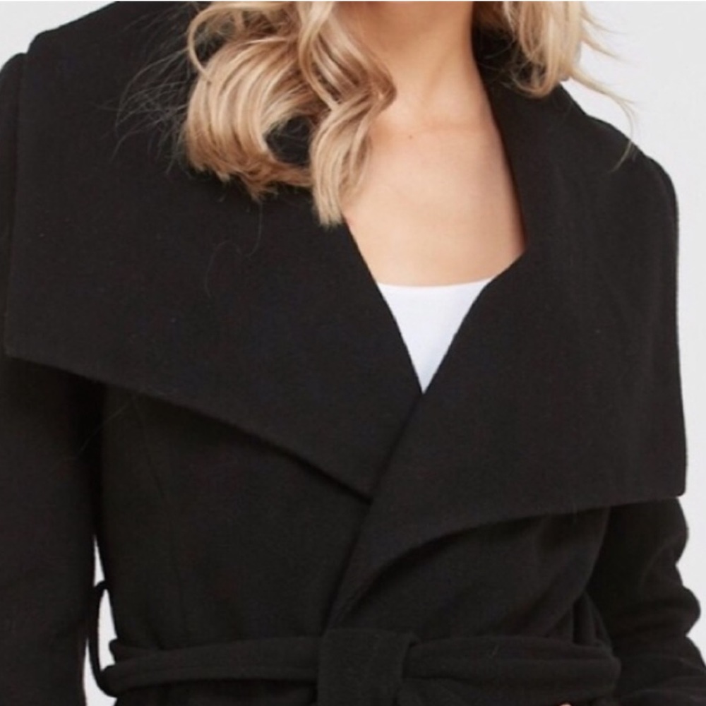 Black Coat with Belt